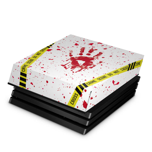 PS4 Pro Capa Anti Poeira - Cena de Crime Scene