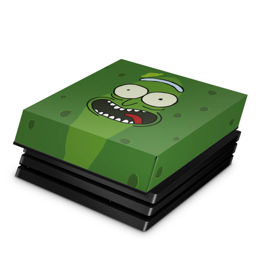 PS4 Pro Capa Anti Poeira - Pickle Rick and Morty