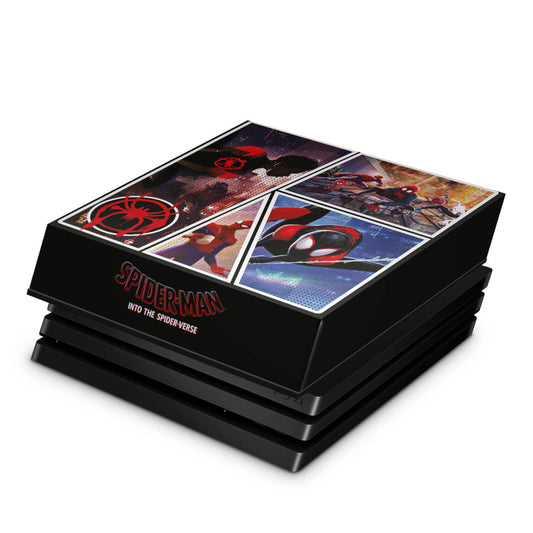 PS4 Pro Capa Anti Poeira - Homem-Aranha no Aranhaverso