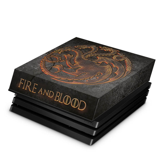 PS4 Pro Capa Anti Poeira - Game of Thrones Targaryen