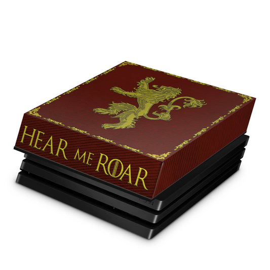 PS4 Pro Capa Anti Poeira - Game Of Thrones Lannister