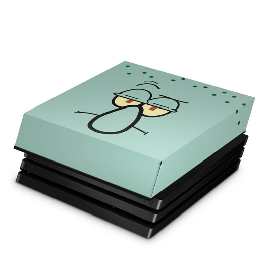 PS4 Pro Capa Anti Poeira - Lula Molusco Bob Esponja
