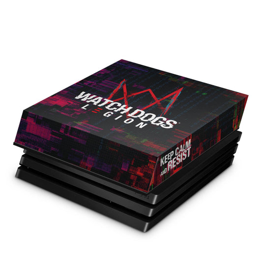 PS4 Pro Capa Anti Poeira - Watch Dogs Legion