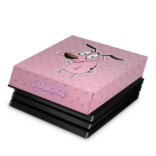 PS4 Pro Capa Anti Poeira - Coragem: O cão covarde