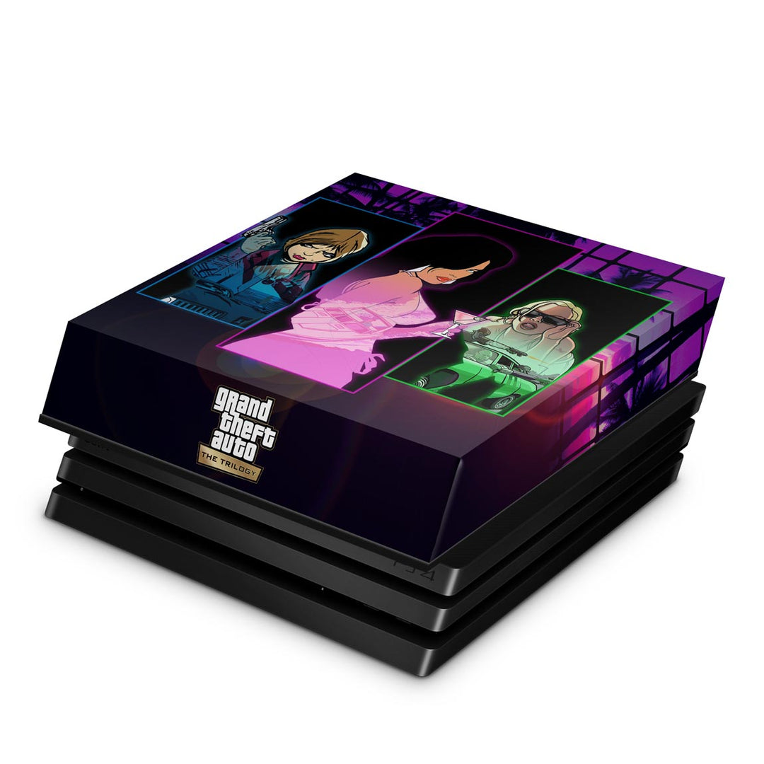 Capa Anti Poeira PS4 Pro - GTA The Trilogy