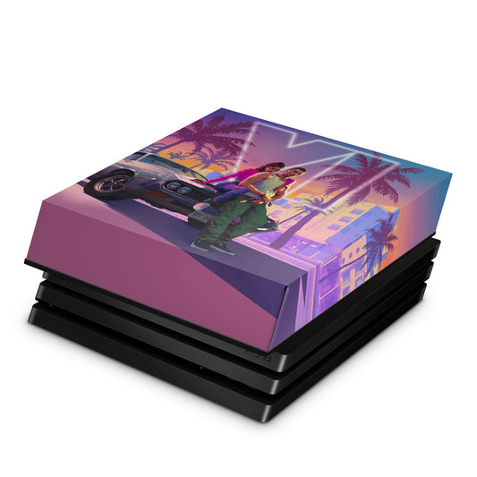 PS4 Pro Capa Anti Poeira - GTA 6 VI