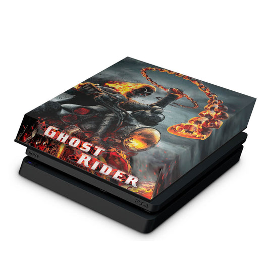 Capa Anti Poeira PS4 Slim - Ghost Rider #B