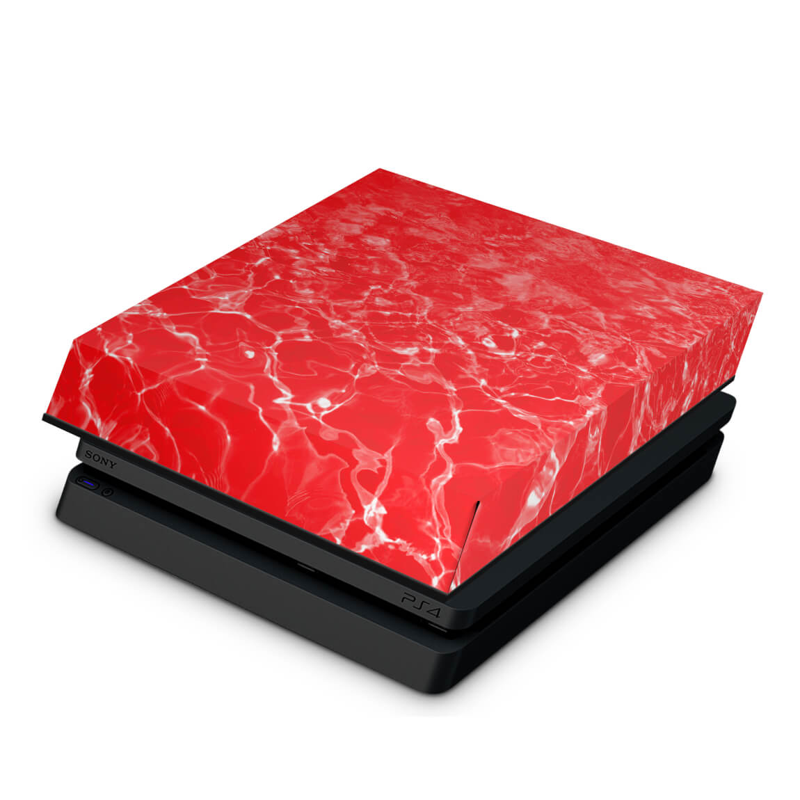 Capa Anti Poeira PS4 Slim - Aquático Água Vermelha