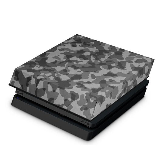 Capa Anti Poeira PS4 Slim - Camuflagem Cinza