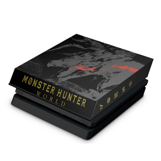 PS4 Slim Capa Anti Poeira - Monster Hunter Edition