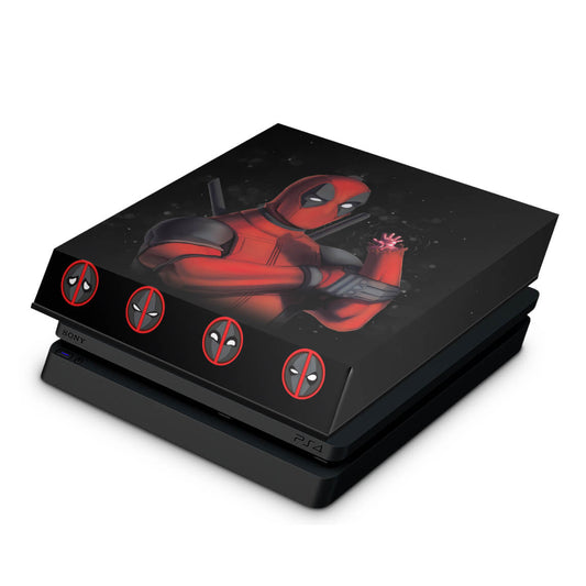 PS4 Slim Capa Anti Poeira - Deadpool 2