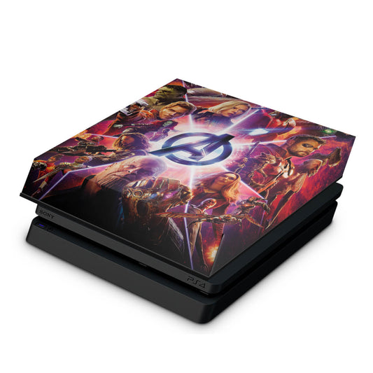 PS4 Slim Capa Anti Poeira - Os Vingadores: Guerra Infinita