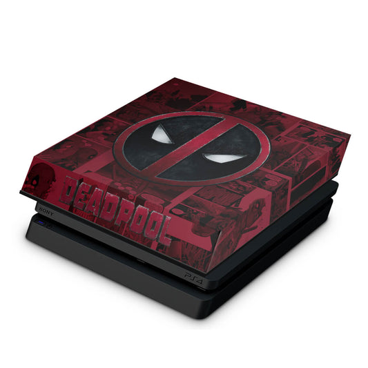 PS4 Slim Capa Anti Poeira - Deadpool Comics