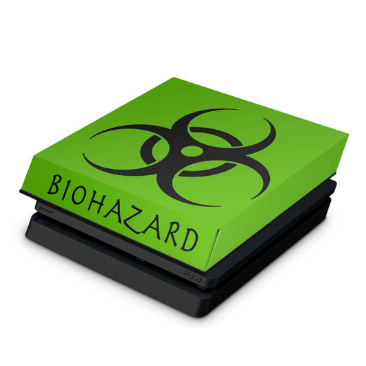 PS4 Slim Capa Anti Poeira - Biohazard Radioativo