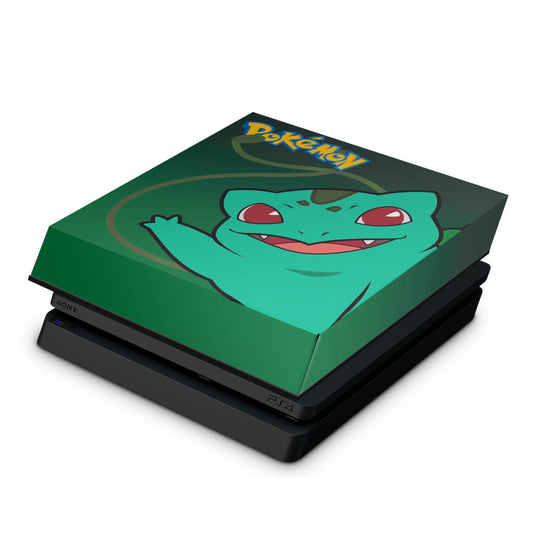 PS4 Slim Capa Anti Poeira - Pokemon Bulbasaur