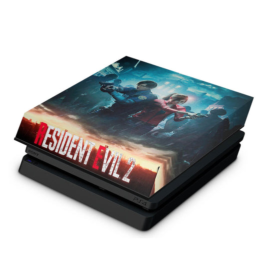 PS4 Slim Capa Anti Poeira - Resident Evil 2 Remake