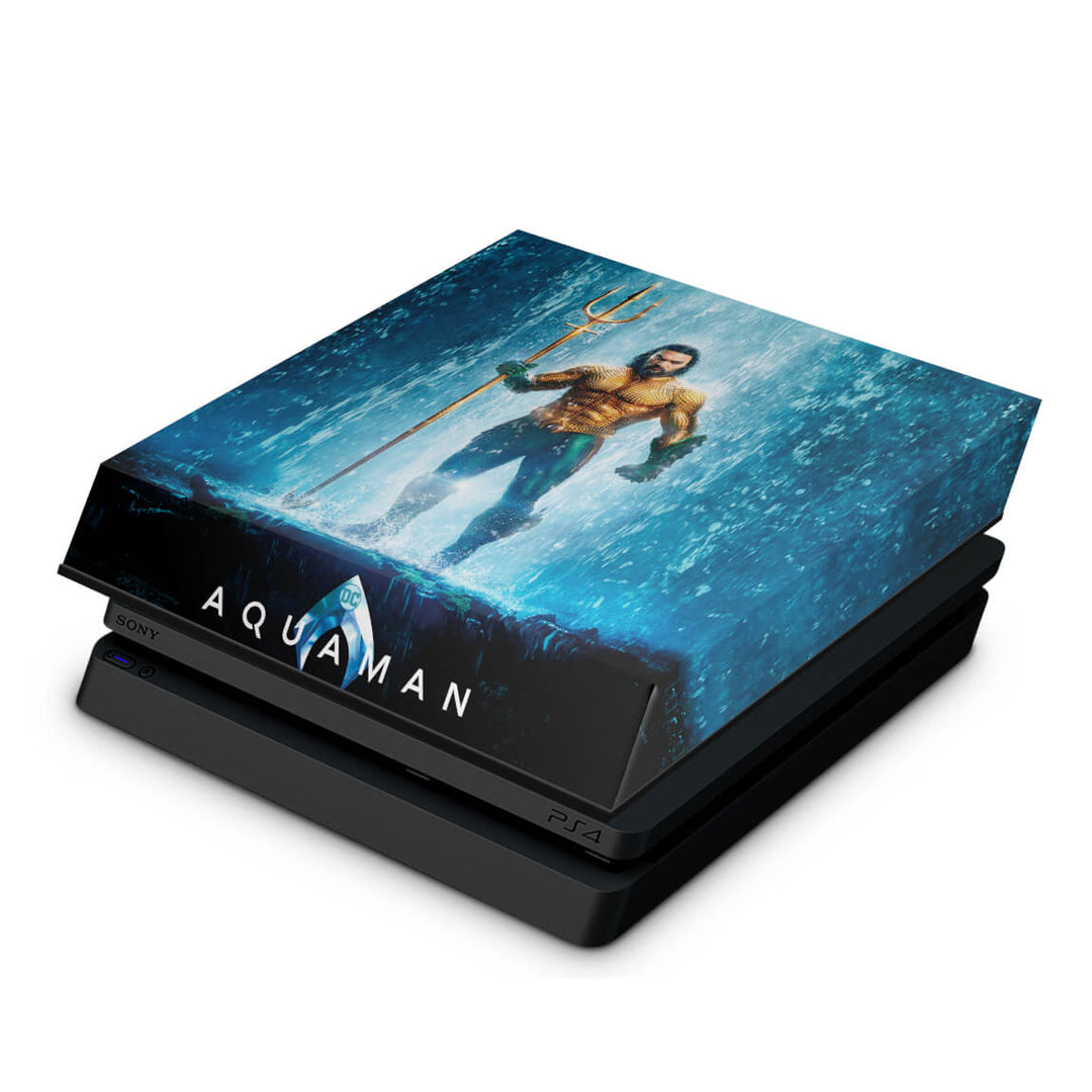 Capa Anti Poeira PS4 Slim - Aquaman