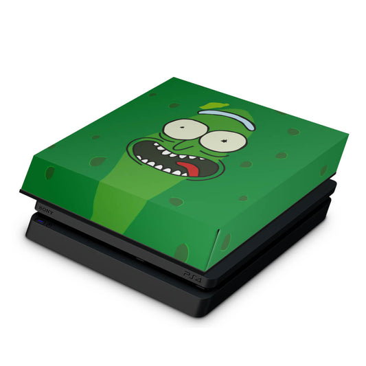 PS4 Slim Capa Anti Poeira - Pickle Rick and Morty