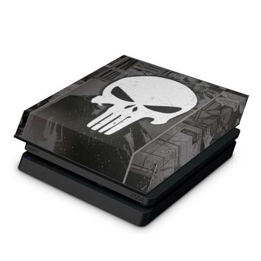 PS4 Slim Capa Anti Poeira - The Punisher Justiceiro Comics