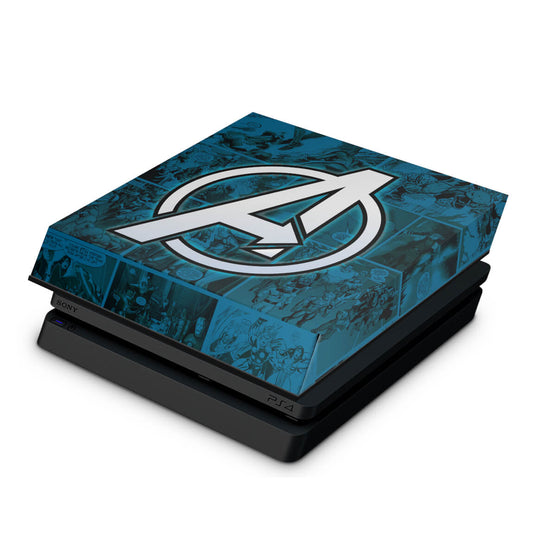 PS4 Slim Capa Anti Poeira - Avengers Vingadores Comics