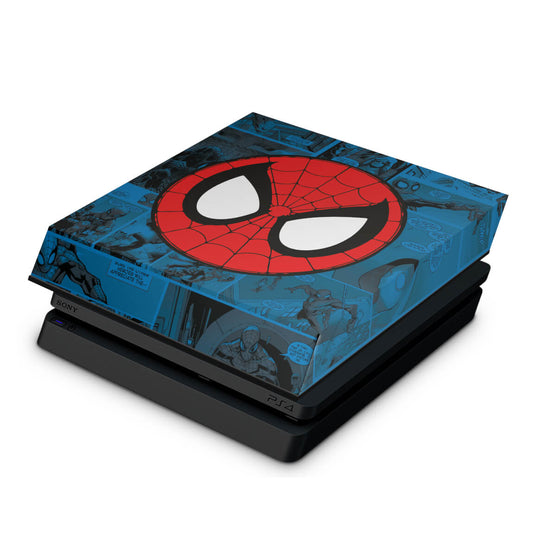 PS4 Slim Capa Anti Poeira - Homem-Aranha Spider-Man Comics