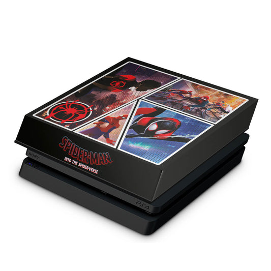 PS4 Slim Capa Anti Poeira - Homem-Aranha no Aranhaverso