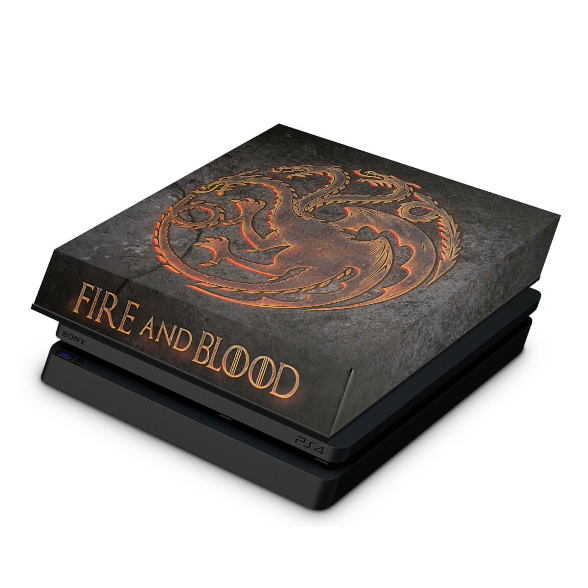 PS4 Slim Capa Anti Poeira - Game of Thrones Targaryen