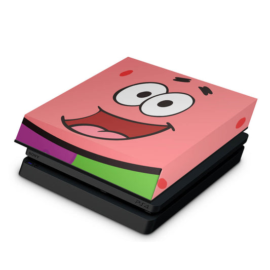 PS4 Slim Capa Anti Poeira - Patrick Bob Esponja