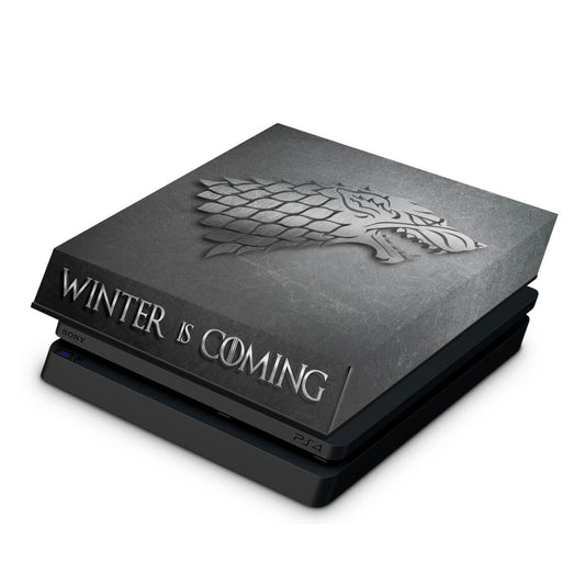 PS4 Slim Capa Anti Poeira - Game Of Thrones Stark