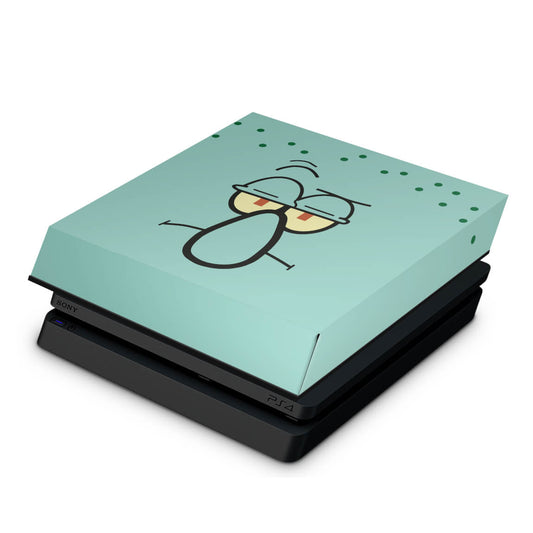 PS4 Slim Capa Anti Poeira - Lula Molusco Bob Esponja