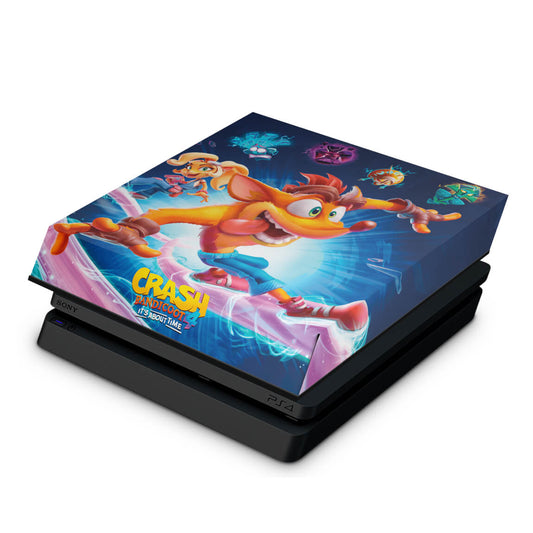 PS4 Slim Capa Anti Poeira - Crash Bandicoot 4