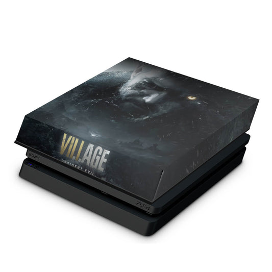 PS4 Slim Capa Anti Poeira - Resident Evil Village