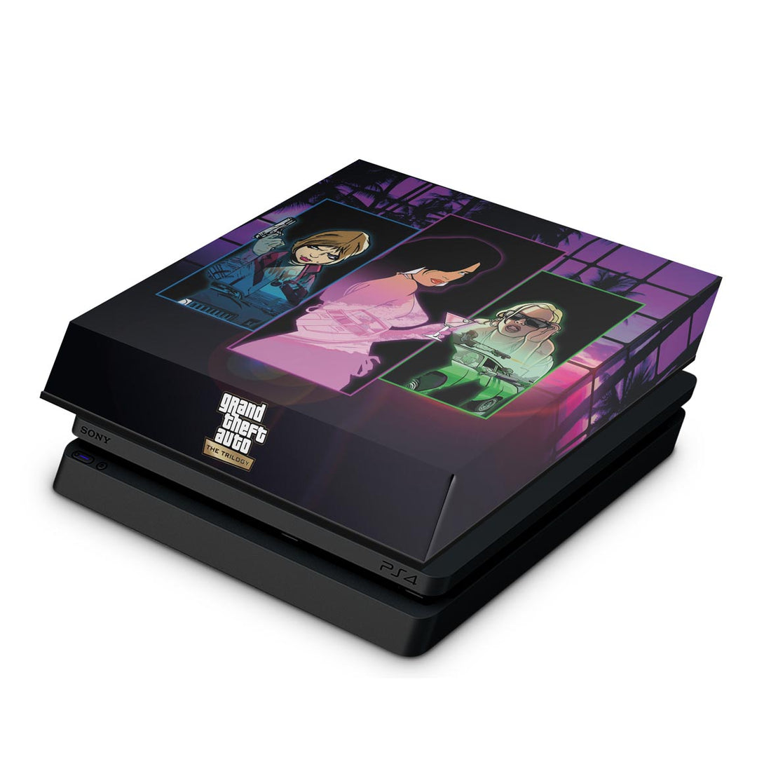 Capa Anti Poeira PS4 Slim - GTA The Trilogy