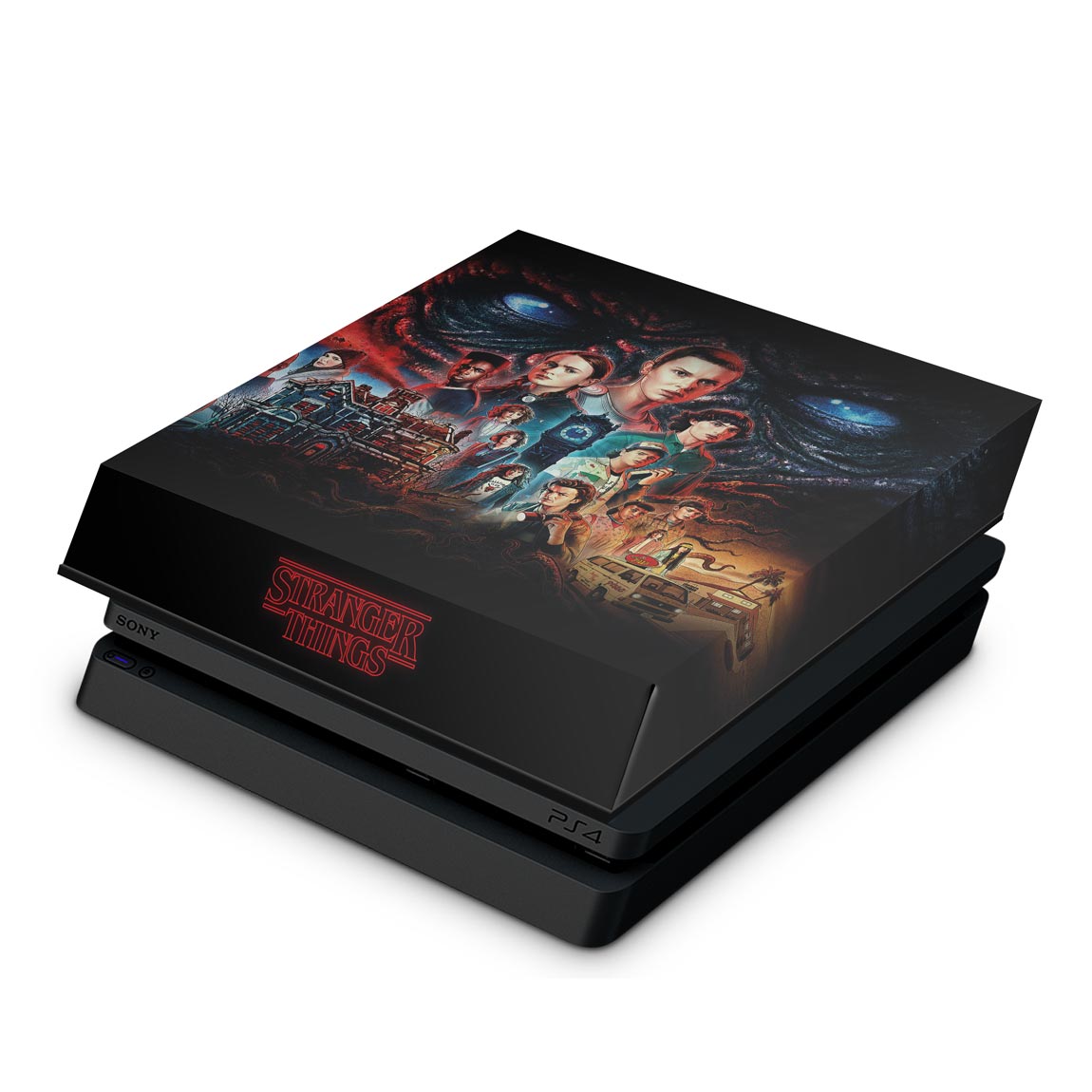 PS4 Slim Capa Anti Poeira - Stranger Things