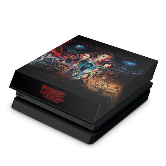 PS4 Slim Capa Anti Poeira - Stranger Things