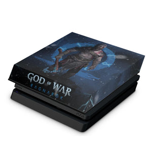 Capa Anti Poeira PS4 Slim - God of War Ragnarok B