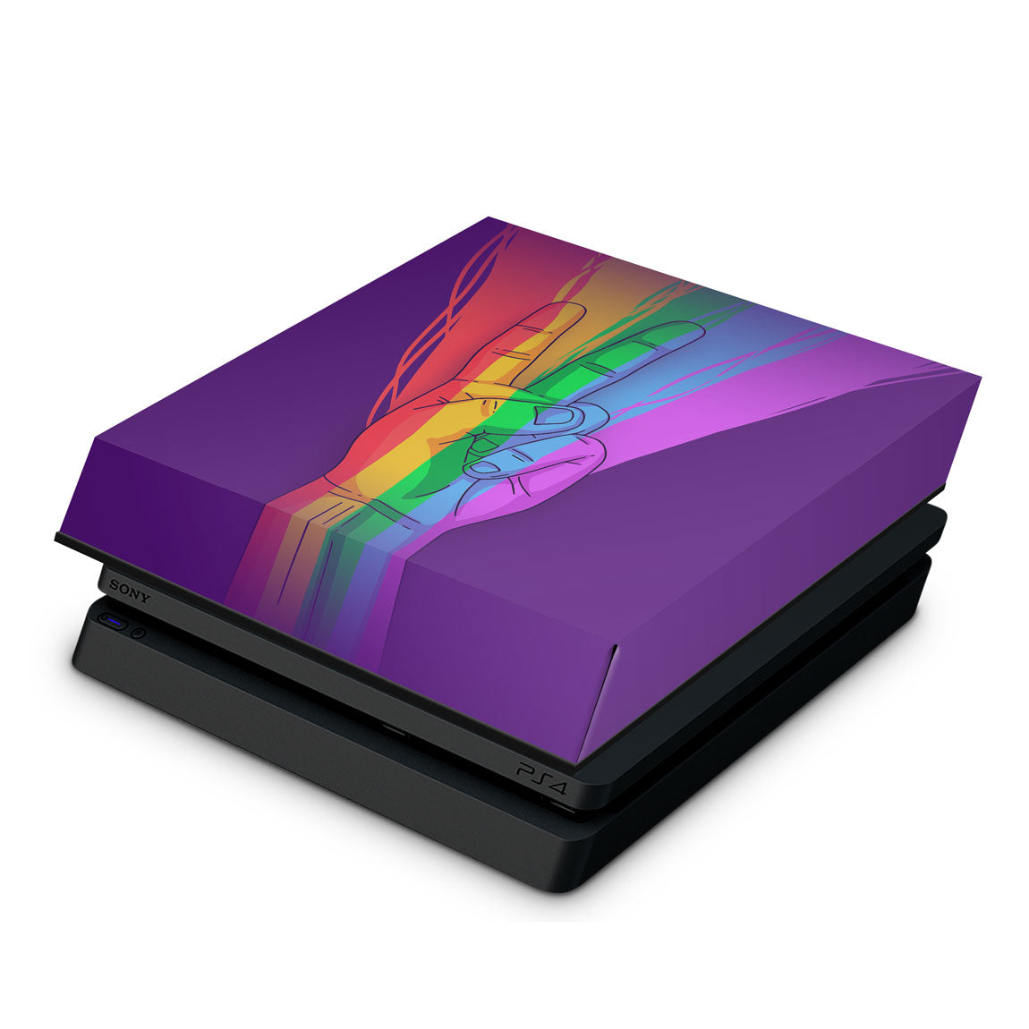 PS4 Slim Capa Anti Poeira - Rainbow Colors Colorido