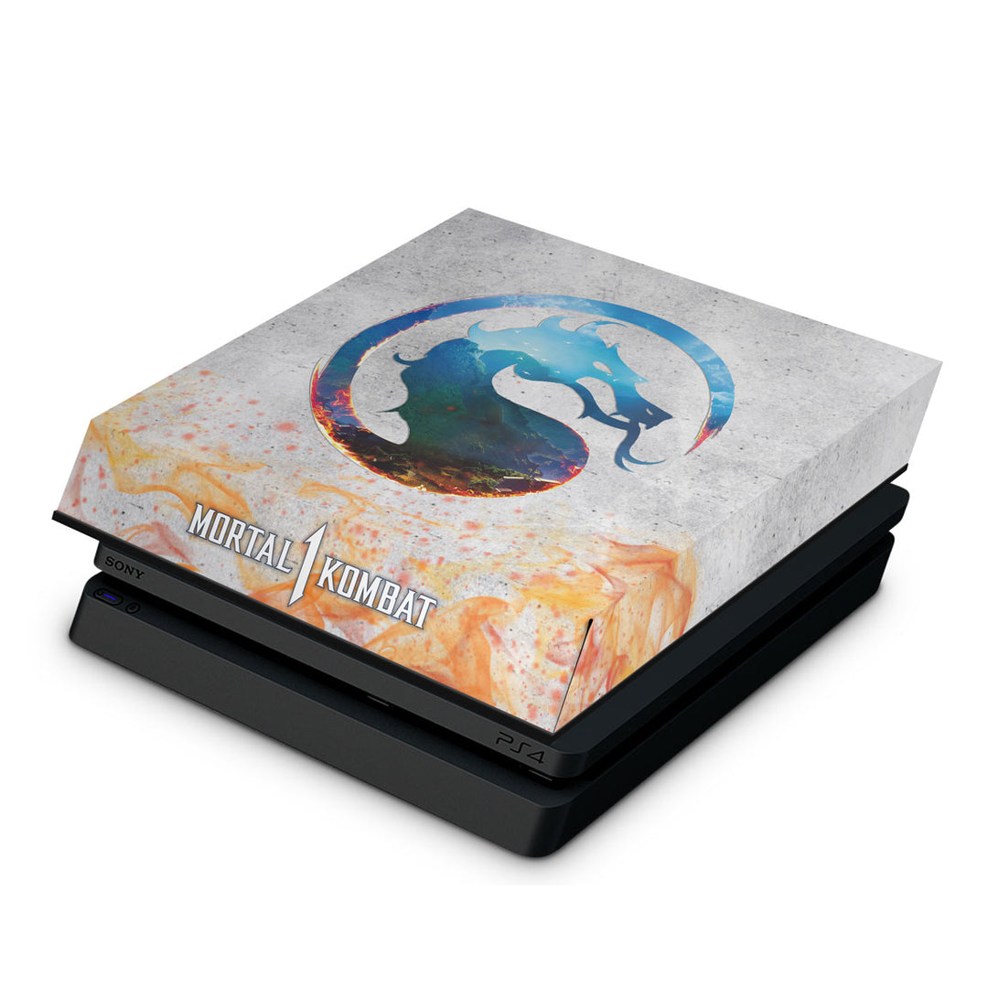 Capa Anti Poeira PS4 Slim - Mortal Kombat 1