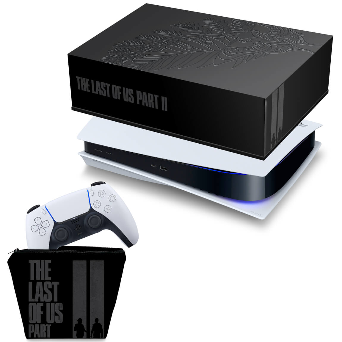 KIT Capa Anti Poeira e Case Controle PS5 Fat Horizontal - Modelo 001
