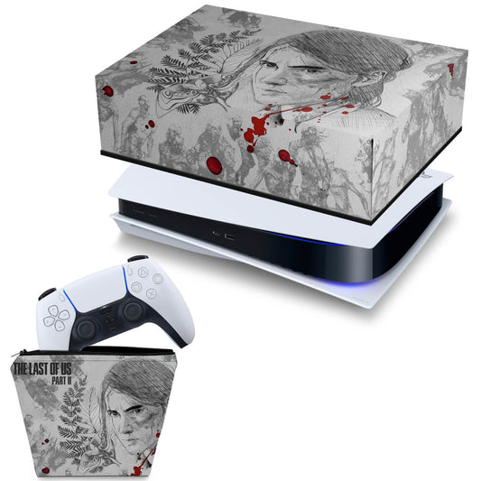 KIT Capa Anti Poeira e Case Controle PS5 Fat Horizontal - Modelo 107
