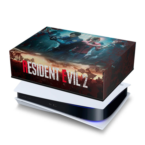 Capa Anti Poeira PS5 Fat Horizontal - Resident Evil 2 Remake