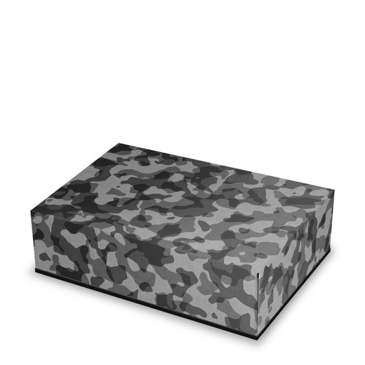 PS5 Fat Capa Anti Poeira Horizontal - Camuflado Cinza