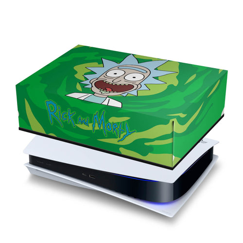Capa Anti Poeira PS5 Fat Horizontal - Rick And Morty