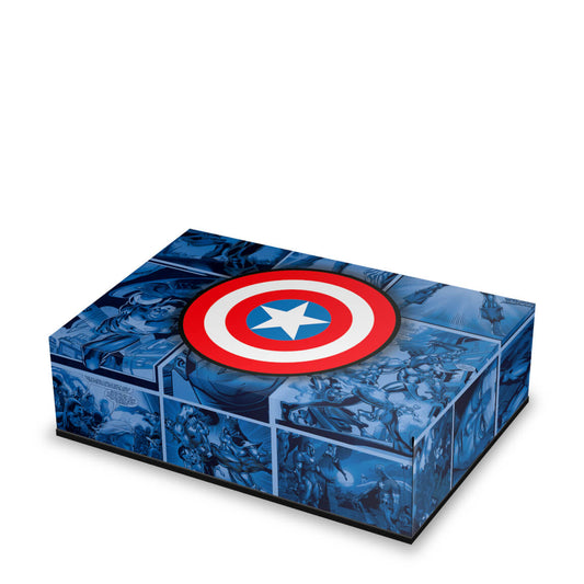 Capa Anti Poeira PS5 Fat Horizontal - Capitão América Comics