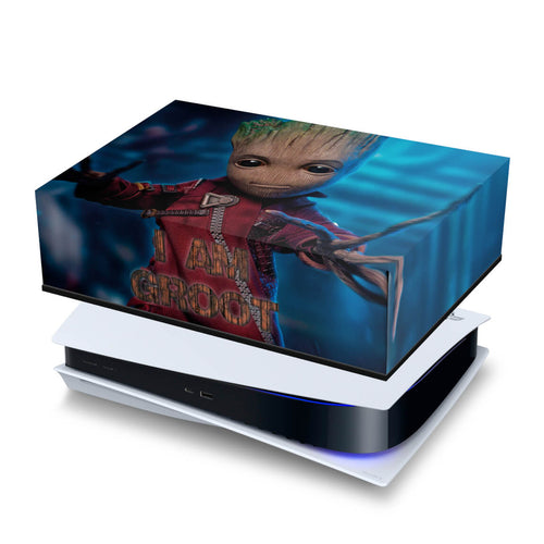 Capa Anti Poeira PS5 Fat Horizontal - Baby Groot