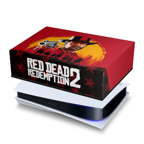 Capa Anti Poeira PS5 Fat Horizontal - Red Dead Redemption 2