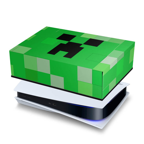Capa Anti Poeira PS5 Fat Horizontal - Creeper Minecraft