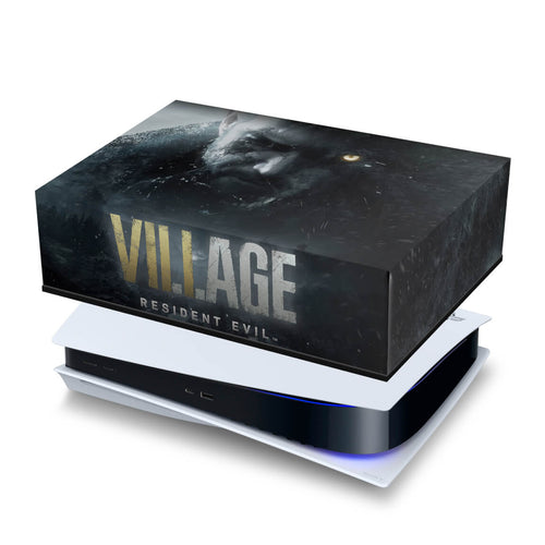 Capa Anti Poeira PS5 Fat Horizontal - Resident Evil Village