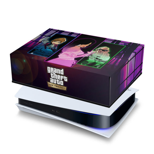 Capa Anti Poeira PS5 Fat Horizontal - GTA The Trilogy