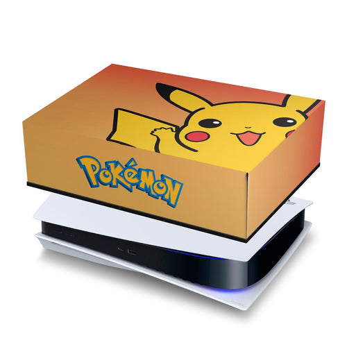 Capa Anti Poeira PS5 Fat Horizontal - Pokemon Pikachu
